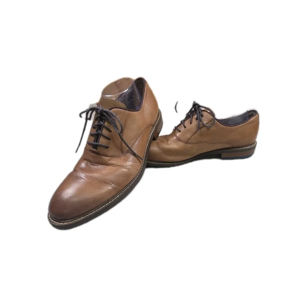 Vince‎ Camuto Lyre Derby Dress Shoes Cognac Soft Leather Size 11M